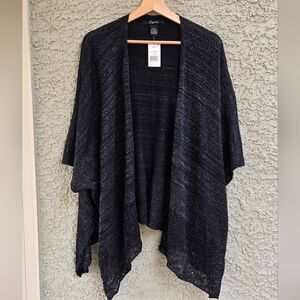 Cejon Black Silver Sparkle Cardigan Short Sleeve NEW